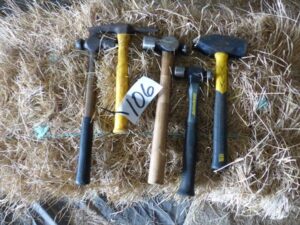 LOT 106 5 MISCELLANEOUS HAMMERS