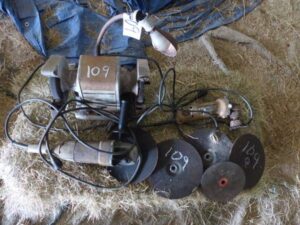 LOT 109 SEARS 12 HP ELECTRIC BENCH GRINDER,