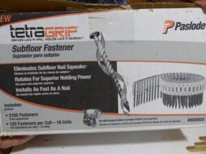 LOT 43 PASLODE SUBFLOOR COIL NAILER 