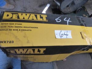 LOT 64 DEWALT MITER SAW STAND 