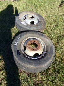 LOT 88 2 16" 8 HOLE DUALLY SPARE TIRES