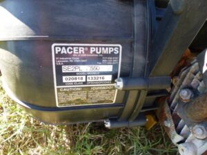 LOT 91 PACER 2" PUMP WITH BRIGGS & STRATTON MOTOR 