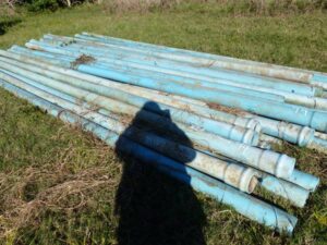 LOT 94 25 4" ID X 20' PVC PIPE 