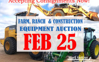 2023 equipment auction Feb 25 accepting consignments