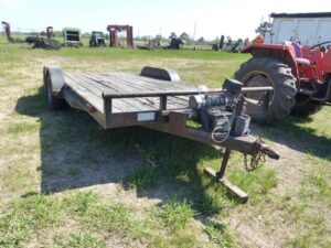 LOT 4315 2002 FALCON 18 FT BUMPER PULL CAR HAULER 