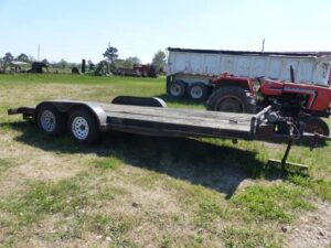 LOT 4315 2002 FALCON 18 FT BUMPER PULL CAR HAULER 