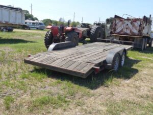 LOT 4315 2002 FALCON 18 FT BUMPER PULL CAR HAULER 