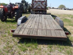 LOT 4315 2002 FALCON 18 FT BUMPER PULL CAR HAULER 