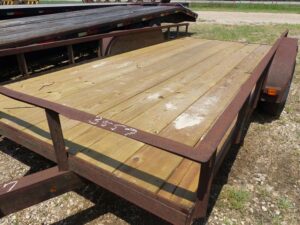 LOT 5372 16 FT SHOPMADE LOWBOY TRAILER 