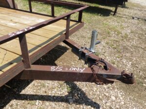 LOT 5372 16 FT SHOPMADE LOWBOY TRAILER 