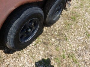 LOT 5372 16 FT SHOPMADE LOWBOY TRAILER 