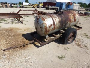 LOT 5623 100 GAL PROPANE TANK ON TRAILER 