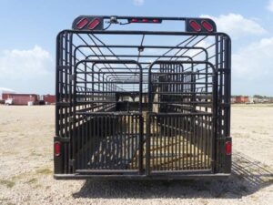 LOT 6130 2009 CIRCLE W 42X8 LIVESTOCK TRAILER 