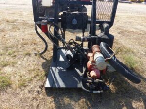 LOT 6340 HEADACHE RACK WITH HYDRAULIC DRIVEN TRASH PUMP 