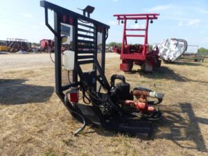 LOT 6340 HEADACHE RACK WITH HYDRAULIC DRIVEN TRASH PUMP 